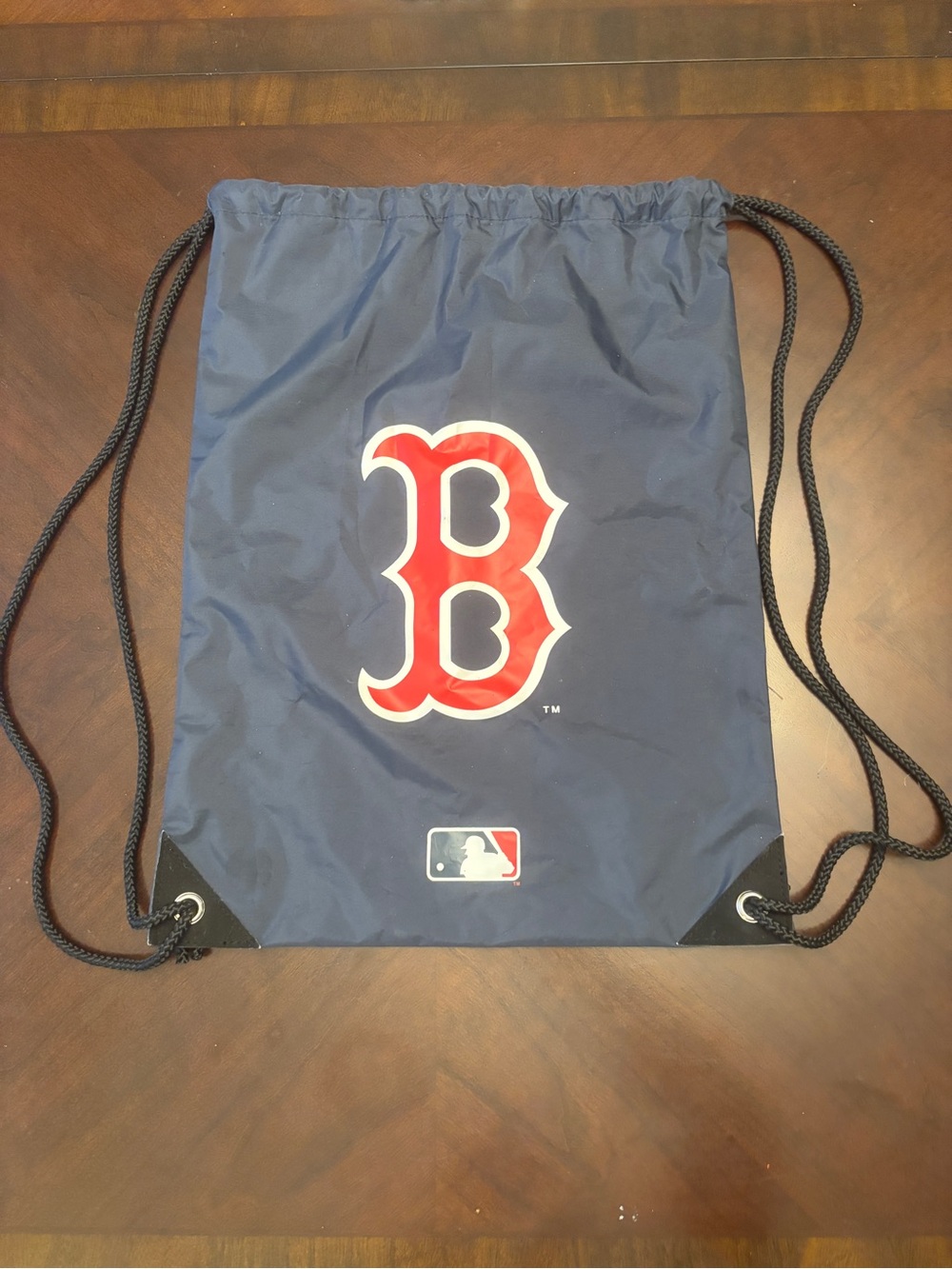 MLB Boston Red Sox Navy Drawstring Backpack - Picture 9 of 10